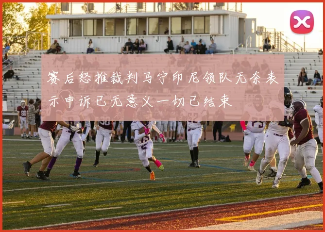 赛后怒推裁判马宁印尼领队无奈表示申诉已无意义一切已结束